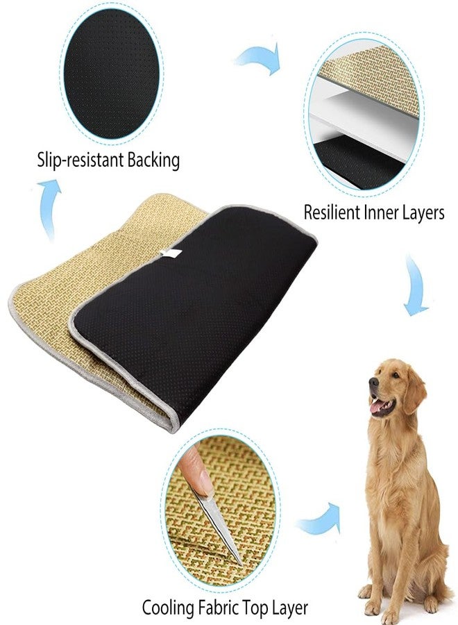 Qpets® Cat Bed Mats, Dog Cat Summer Mat & Sleeping Pad Rattan Cushion Pad, Pet Cool Summer Pad Washable Reusable Easy to Clean (75 * 60CM) - Image 5